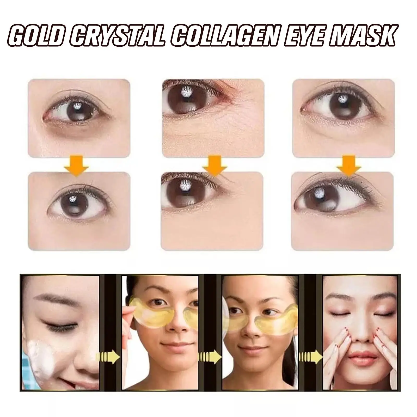 Kollagen Augen maske Anti Falten Dunkel kreis Augenklappen Haut unter Augen pflege taschen Kosmetik koreanische Produkte feuchtigkeit spendend d9q0