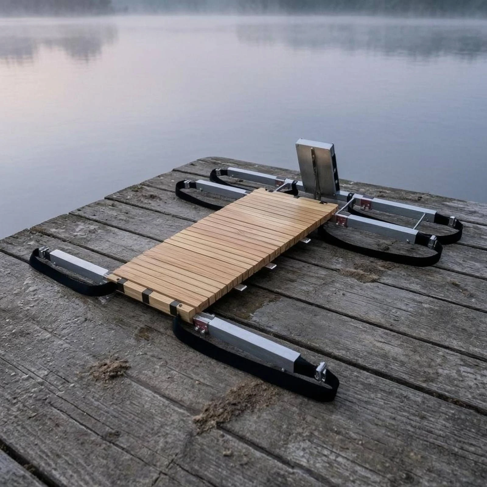 2-in-1 Aluminum Alloy Paddleboard Splicing Frame Metal Fittings Board Connector Water Sports Gear Wooden Slat Accessories