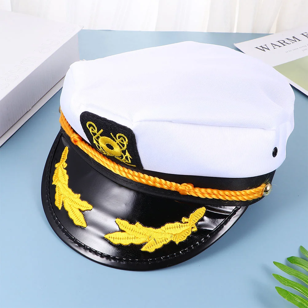 

2 Pcs Pink Cap Party Sailor Hat Boat Captain Yacht Navy for Girl Sailing Accessories Adult Women Miss