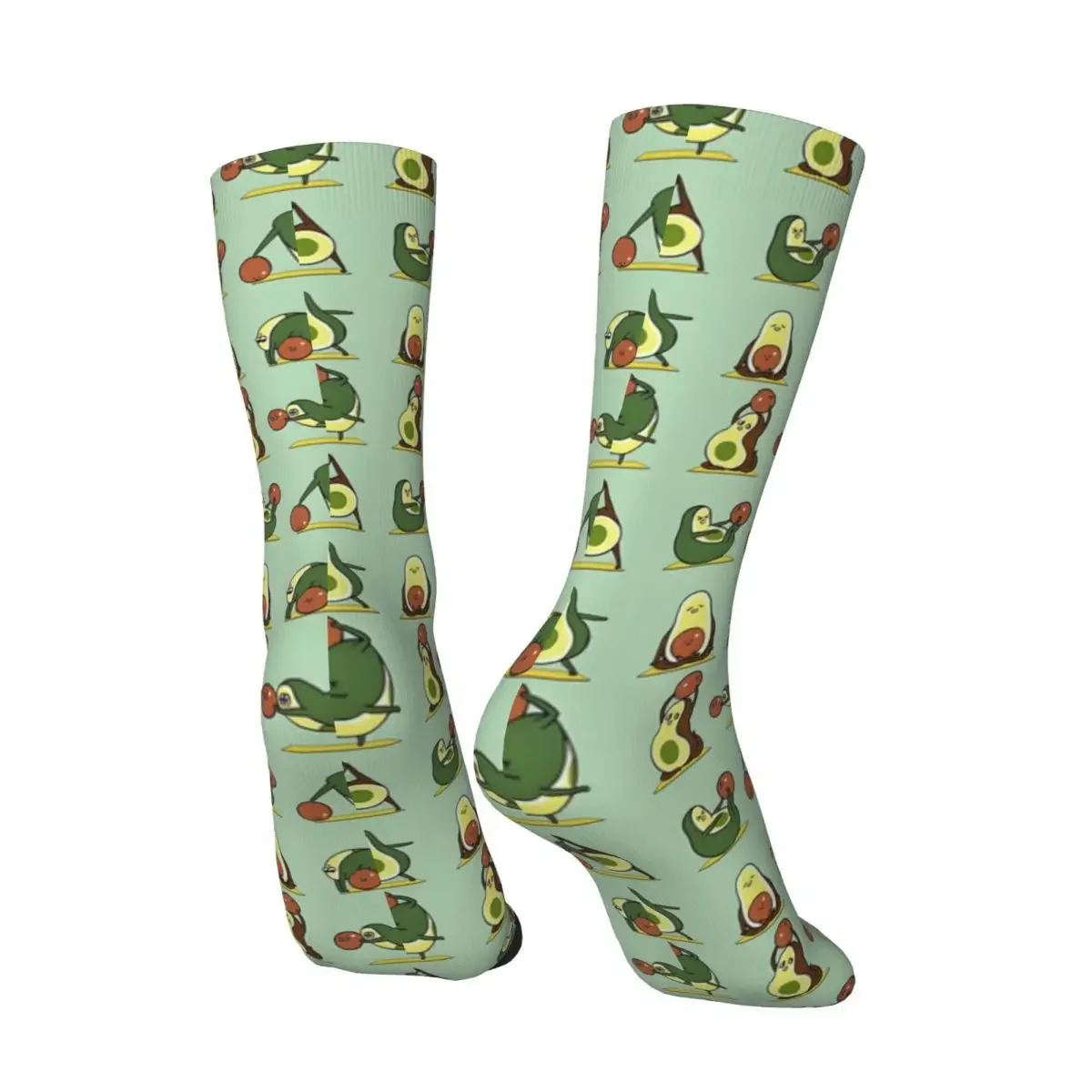 Hip Hop Retro The Seed Crazy Men's compression Socks Unisex Avocado Yoga Harajuku Pattern Printed Funny Novelty Happy Crew Sock