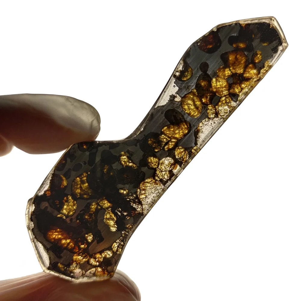 25.2g Sericho Pallastie Meteorite Olivine Slice Meteorite Natural meteorite material Specimen Collection - from Kenya - TA409