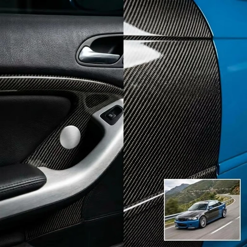 

Lightweight Carbon Fiber Side Door Panels for 3 Series E46 Coupe 325Ci 330Ci M3 Racing Car Doors Body Kit Replacement