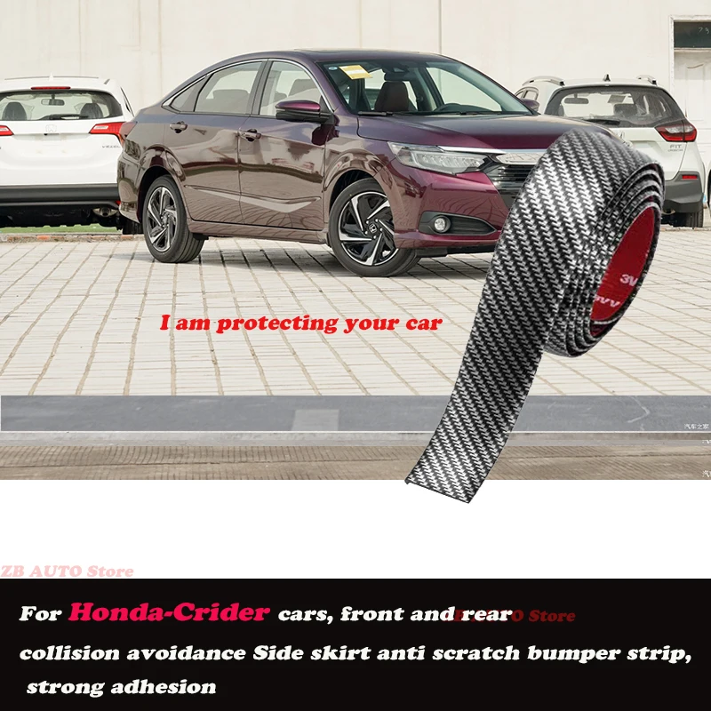 

Strong adhesive bumper strip, front and rear lip side skirts, collision and scratch resistant, suitable For Honda Crider