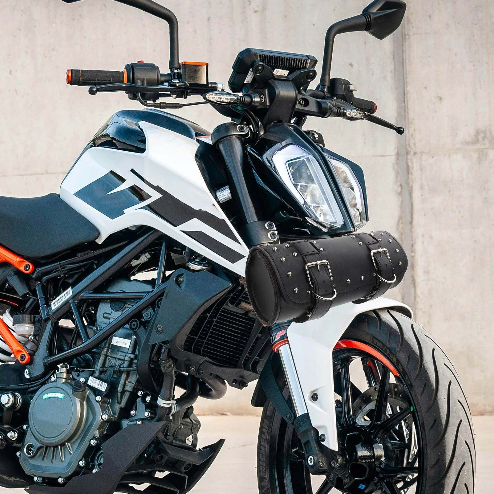 

Motorcycle Side Bag Bar Storage Motorbike Tool Pouch Rear Rack Saddlebag Handlebar Luggage