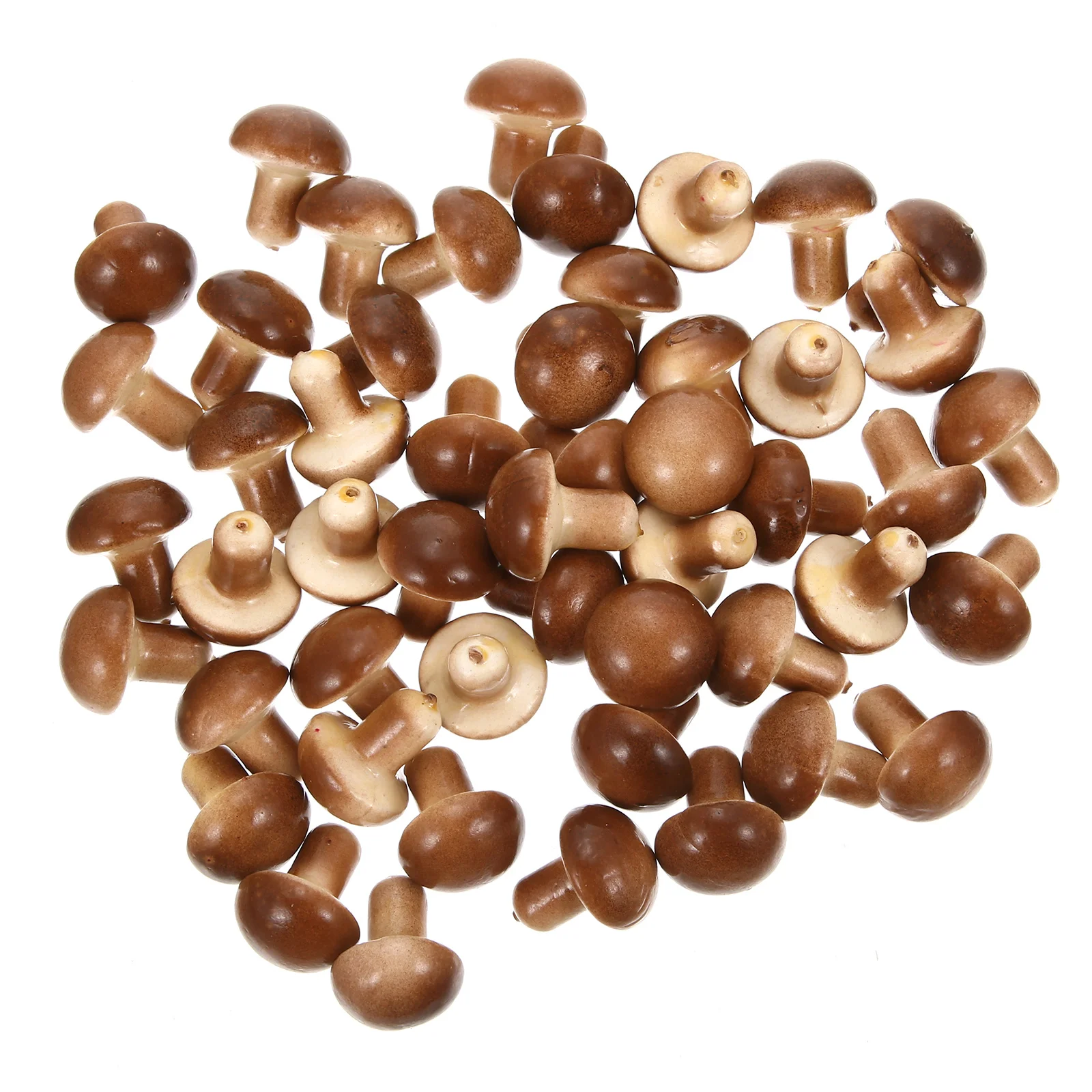

50Pcs Simulated Mini Mushroom Decorations Micro Landscape Foam Ornaments for Home Desktop Bonsai Succulent Garden Indoor Room