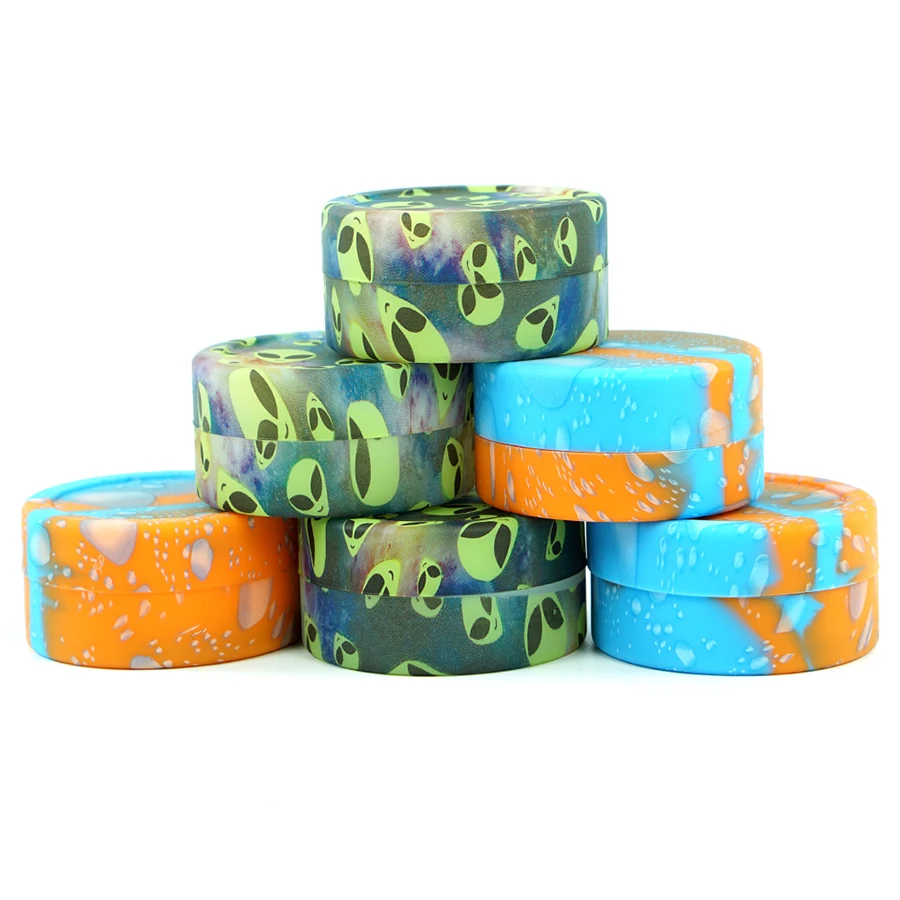 1 PCS 22ml Container Silicone Jar With Lid Liquid Cosmetic Ointment Container Portable Kitchen Spice Bottle