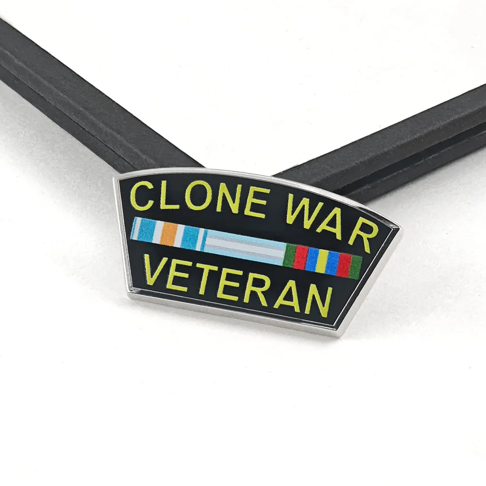 Clone-War Veteran Metall-Emaille-Pin Galaktische Republik Soldatenabzeichen Kampagnenband Brosche Anstecknadel Fangeschenk – Detail 7