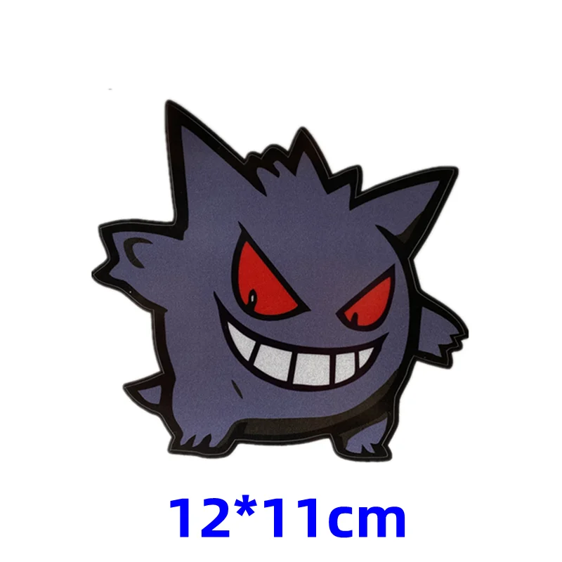 Japanese Anime Pokemon Stickers Cute Blue Gengar Car Decoration Stickers Electric Car Pikachu Stickers Children\'s Toy Gift