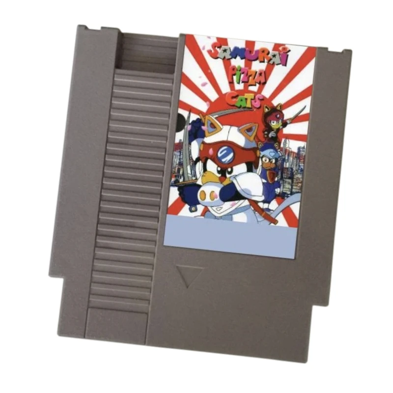 Samurai Pizza Cats Game Cartridge for NES Console 72Pins Video Game Card