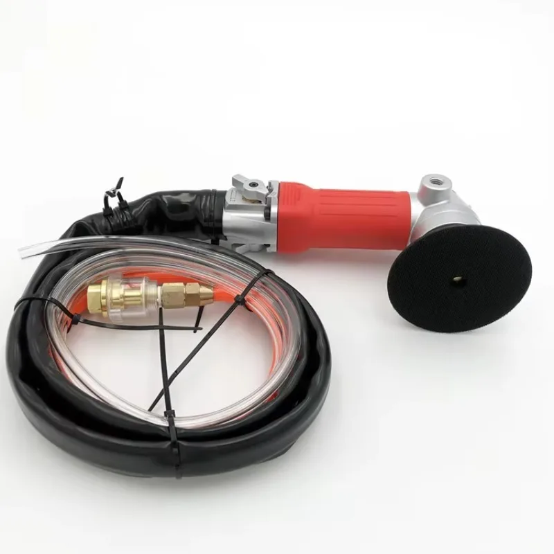 Air Polisher Pneumatic Rear Exhaust Air Wet Polisher Polishing Granite Marble Pneumatic Stone Air Polisher for Polishing