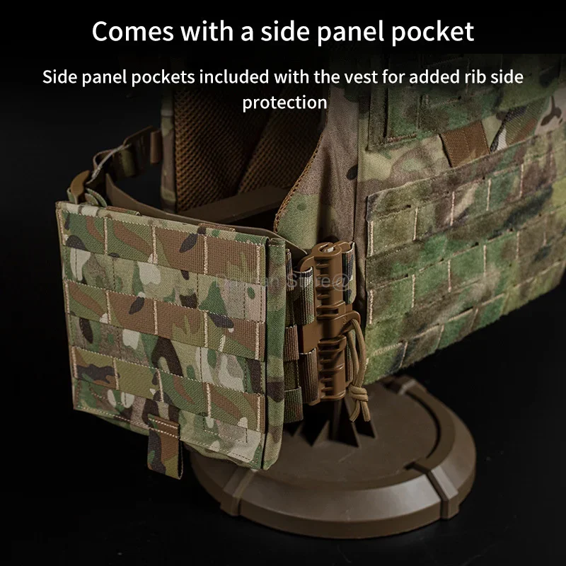 Imagem -03 - Quick Release Plate Carrier 3.0 Caça Vest Dentro e Fora Cummerbund Molle Outdoor Gear Ajuste Rápido Multi Tamanho K19