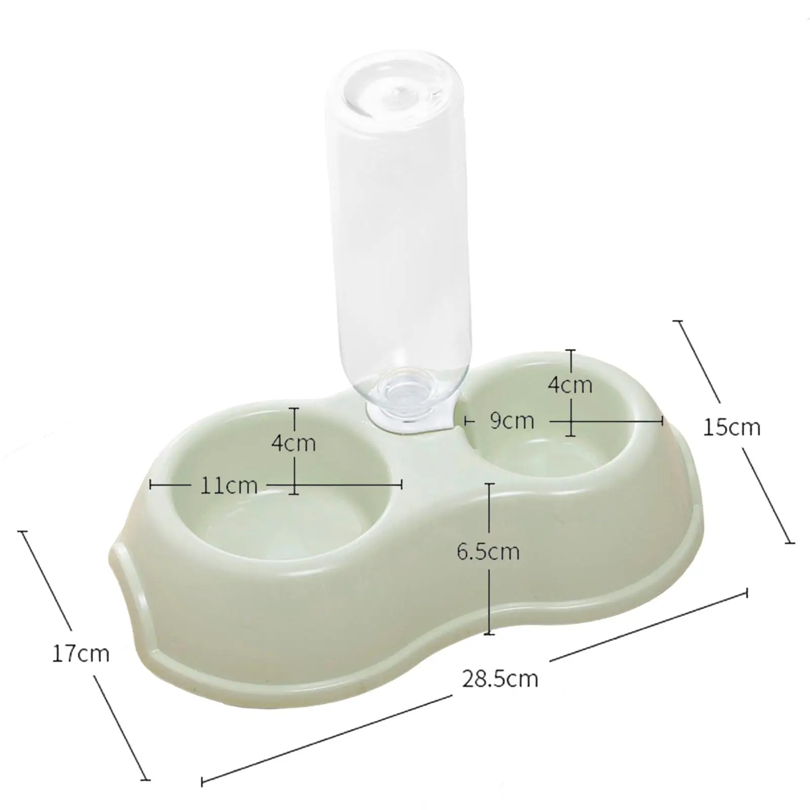 Pet drinker Feeder Cat water bowl Double bowl Plastic automatic drinking bottle Dog bowl Pet supplies