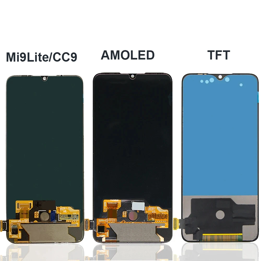 6.39\'\' AAA+ Super AMOLED Display for Xiaomi Mi CC9 LCD Display for Xiaomi Mi 9 Lite M1904F3BG Touch Screen Digitizer Screen