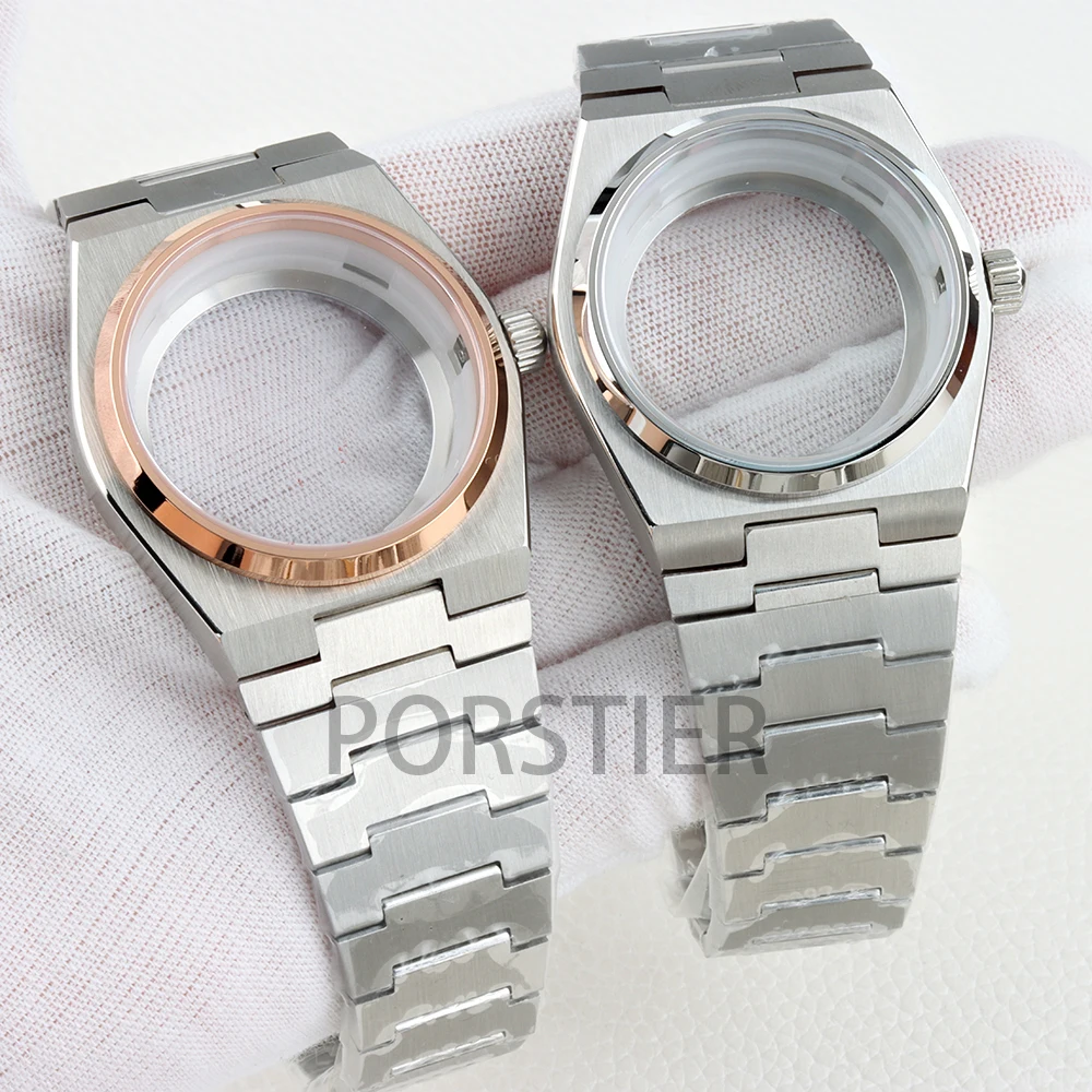 

Silver NH35 40mm Watch Case Sapphire Glass for PRX Super Player NH35 NH36 Movement 31.8mm Dial 316L Stainless Steel Waterproof
