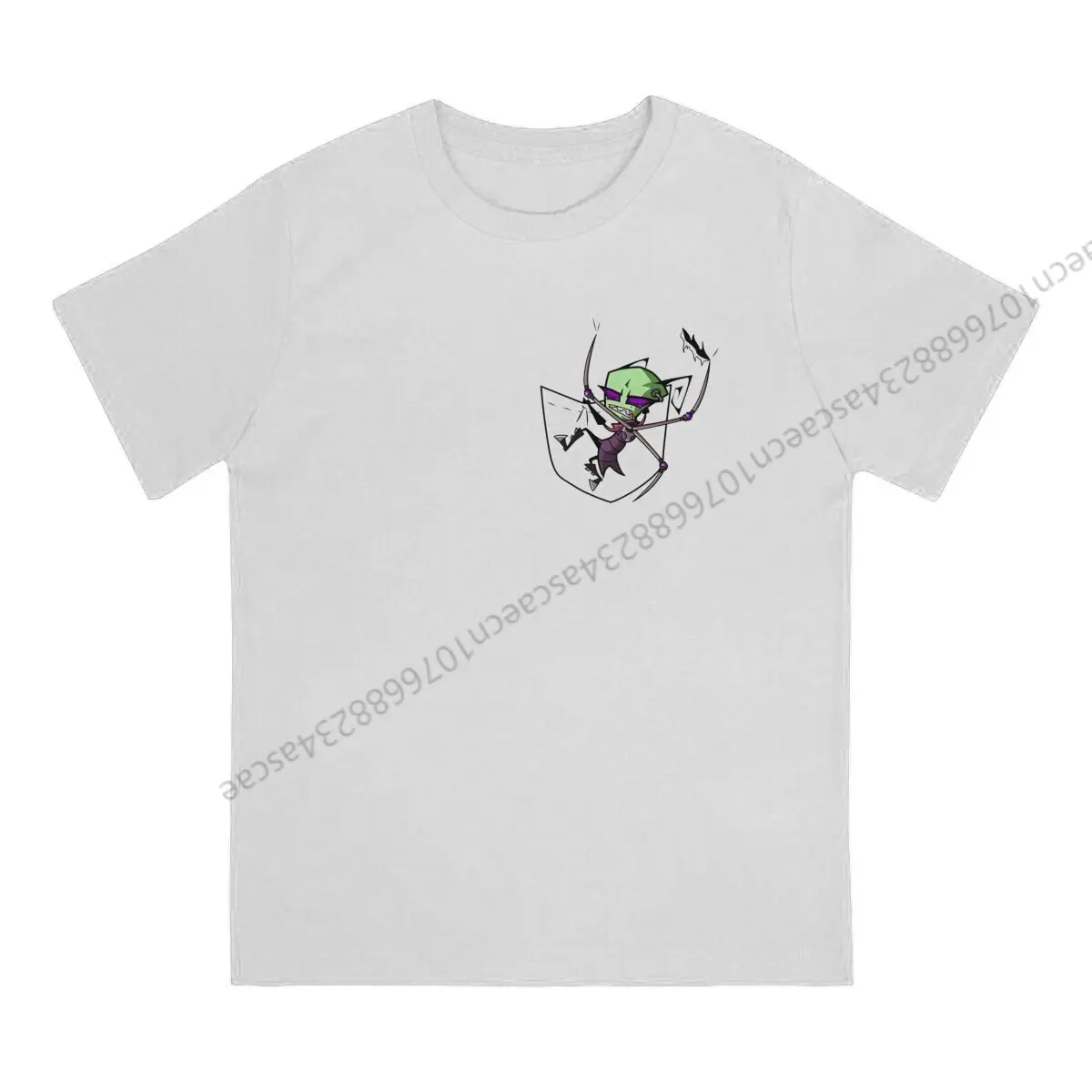 Invader Zim Tak In My Pocket T Shirt Men Tees Summer Clothing Cotton O-Neck TShirt