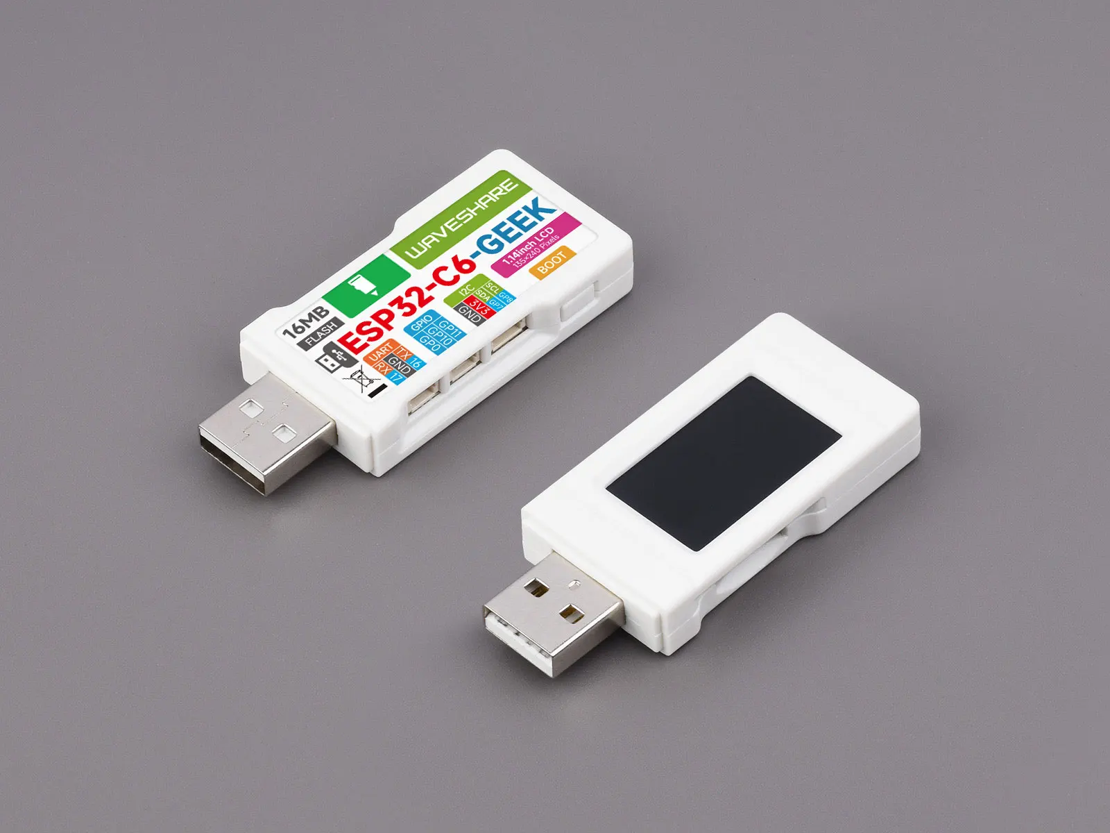 

Waveshare ESP32-C6 GEEK 1.14inch 65K Color LCD, 240×135 2.4GHz Wi-Fi 6 & BLE 5, Onboard TF Card Slot