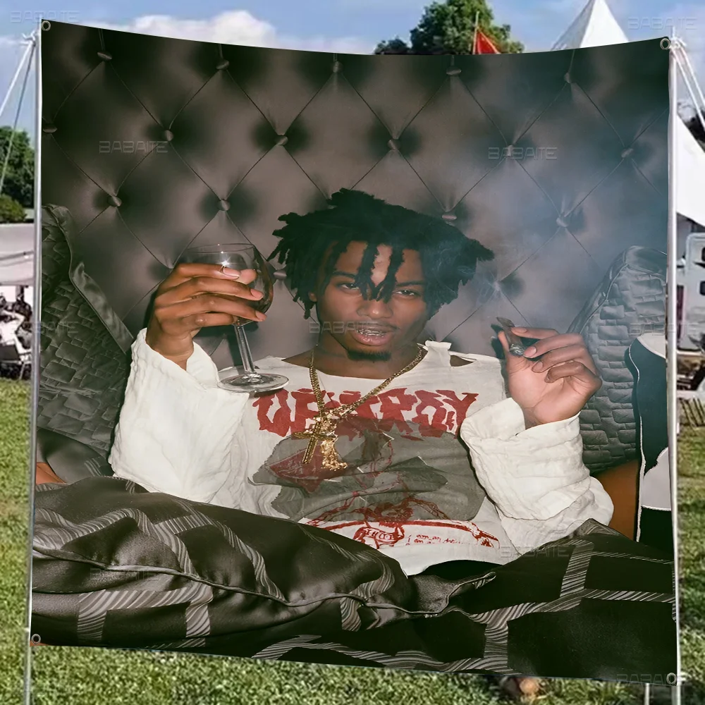 Fashion Rapper Music Star Playboi Carti Retro Flags Multiple Choice Living Studio Booth Interior Decoration Banner