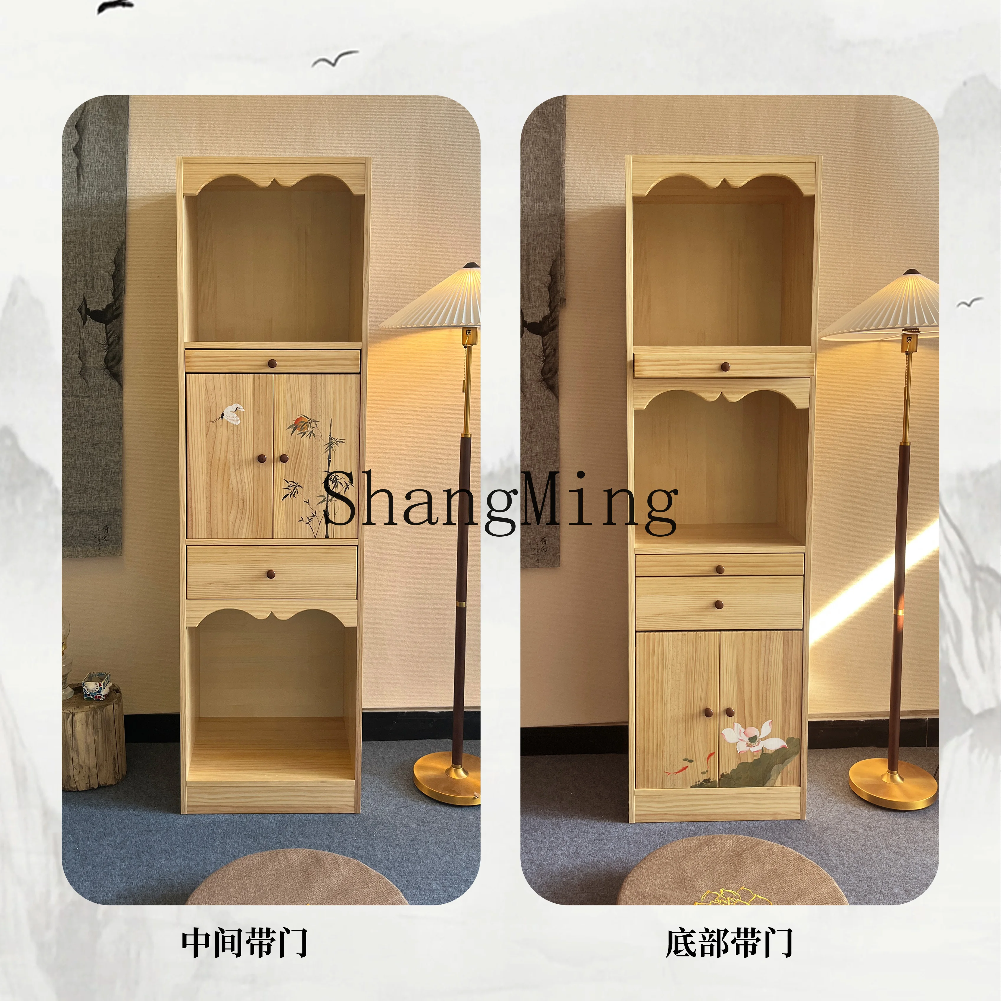 

CL three-layer shrine shrine offering table cabinet Bodhisattva God of Wealth Land God seat with hand-painted