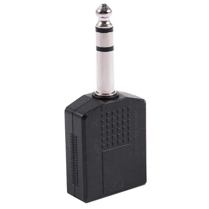 SQPP-4X prise mâle Mono 6.35Mm vers double connecteur adaptateur séparateur de prise femelle 6.35Mm