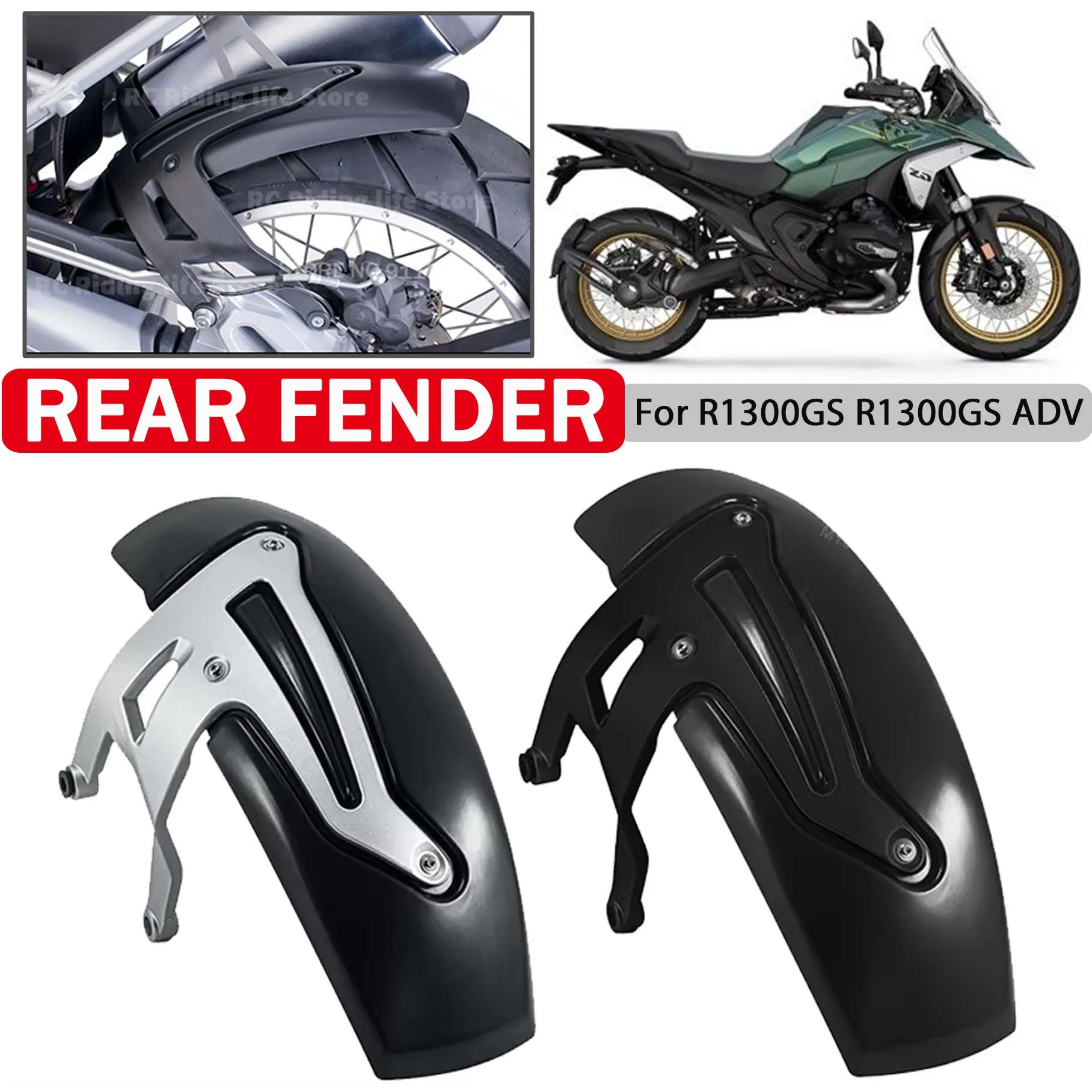 

R 1300GS ADV Rear Fender For BMW R1300GS R1300 GS Adventure 1300 GS 2024 2025 Tire Wheel Hugger Mudguard Splash Guard Protector