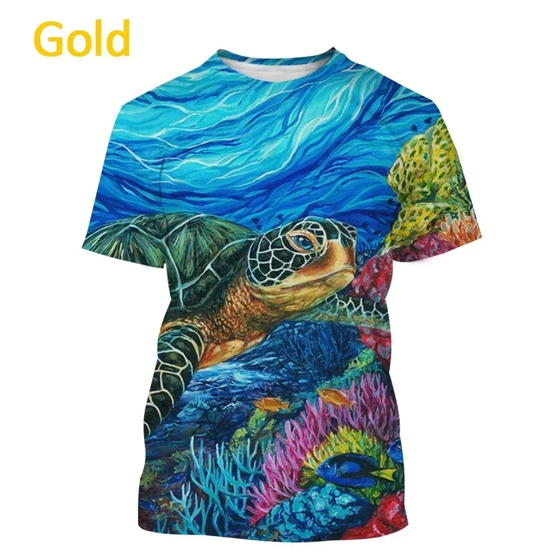 Marine Schutz Tiere 3D Druck Sport Schnell Trocknend Atmungsaktive Männer T-shirt Outdoor Straße Casual Mode Kurzarm Kleidung