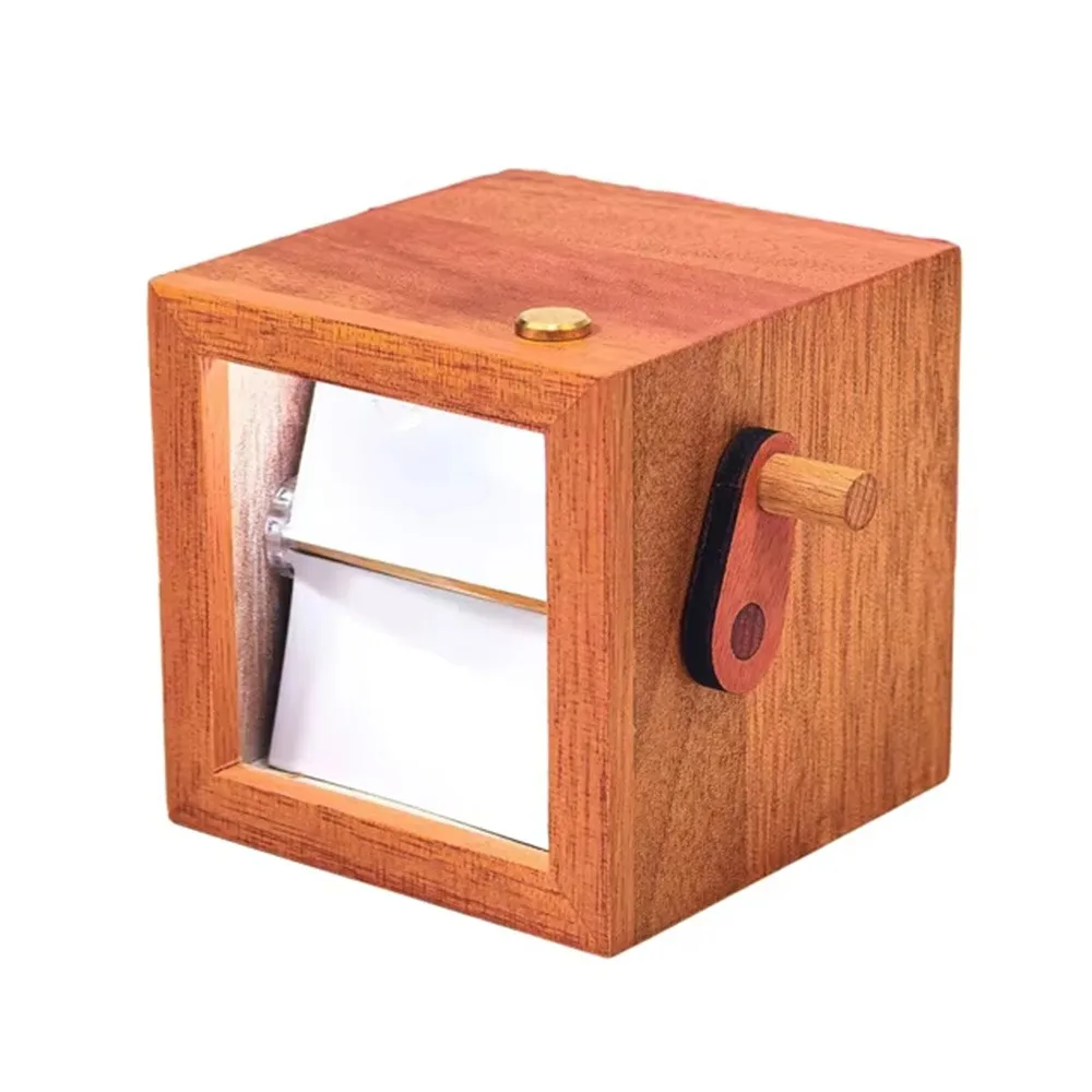 Luminous Hand Crank Photo Flip Book Frame for Easy Display