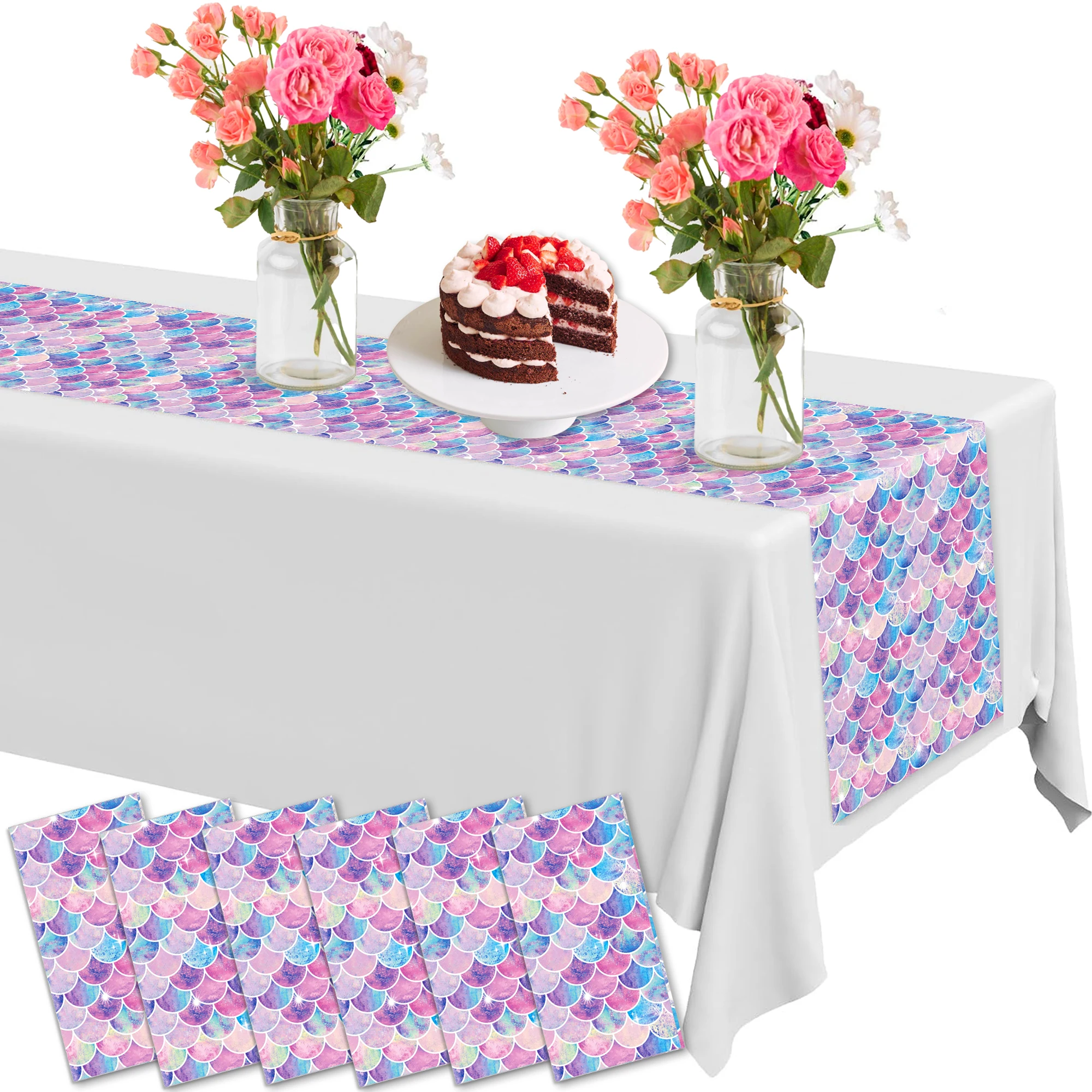 1/3/6 szt. Jednorazowe bieżnik – Table Cloth Disposable recenzja i cena