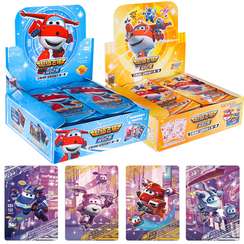 

Super Wings Card Enlightenment Edition & Fun Edition Genuine Puzzle Collection Card Explore Learning Toy Gift