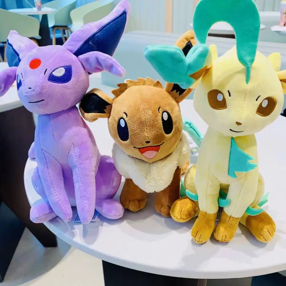 18-28 cm Pokemon Plüschtier Leafeon Espeon Eevee Charmander Squirtle Torchic Piplup Anime Figur Peluche Spielzeug – Detail 1