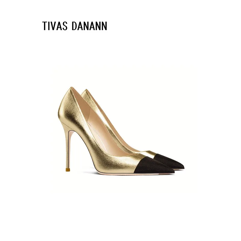 

Новые стильные туфли на высоком каблуке с острым носком и цветочным принтом, элегантные и роскошные, большие размеры, одинарные туфли из черного золота.