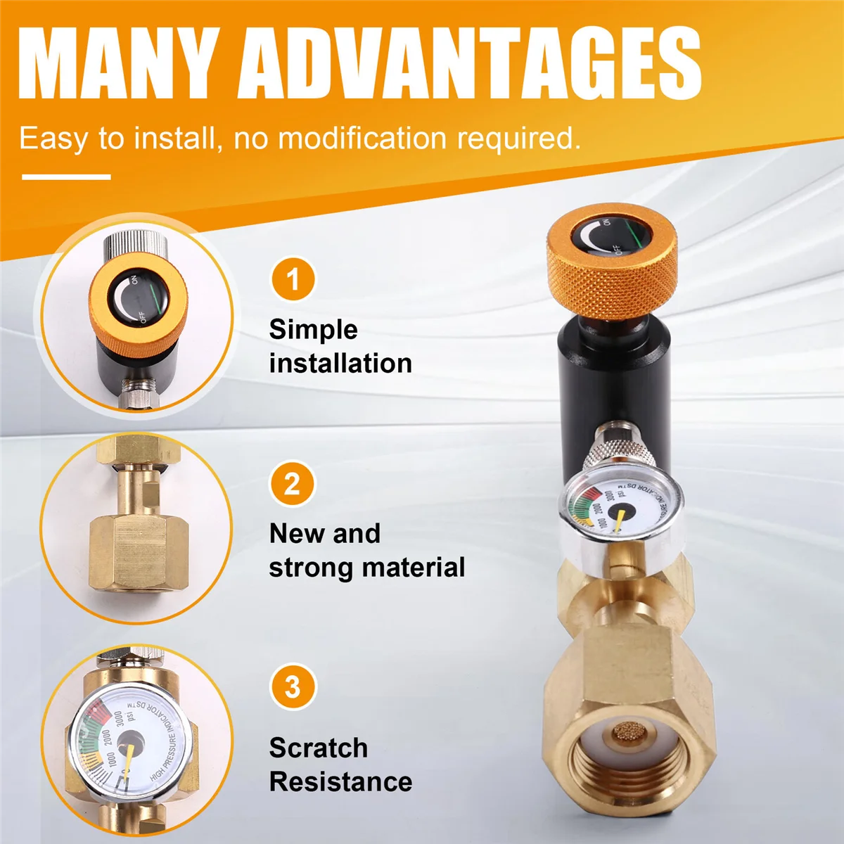 AA98 For Carbonator Cylinder Inflation Joint Inflation Valve Supplement Station Adapter,Adapter Inflation Valve A