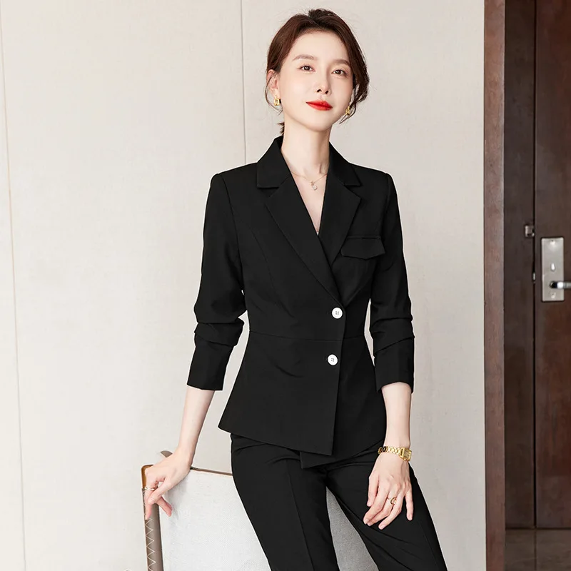 High-End Business Suit Women's Fashion Temperament Goddess Style Office Formal Suit Manager Jewelry Store Building Sales Departm