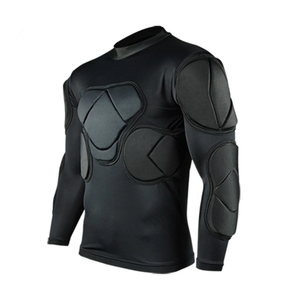 Professional Rugby Football Soccer Goalkeeper Jerseys Armor Uniforms Shirts Jackets Thicken EVA Sponge Elbow Chest Protector
