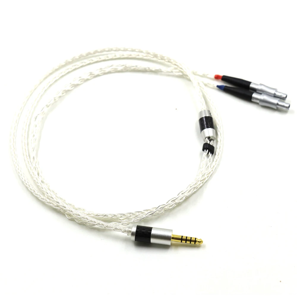 Cable de actualización de auriculares HIFI, 3,5/2,5/4,4mm, equilibrado, OCC, un solo cristal, plateado, para HD800, HD800S, HD820