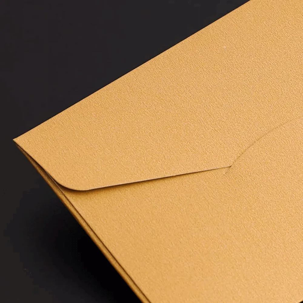 45pcs Golden Foil Gift Envelope 70x100mm VIP Printed Envelope