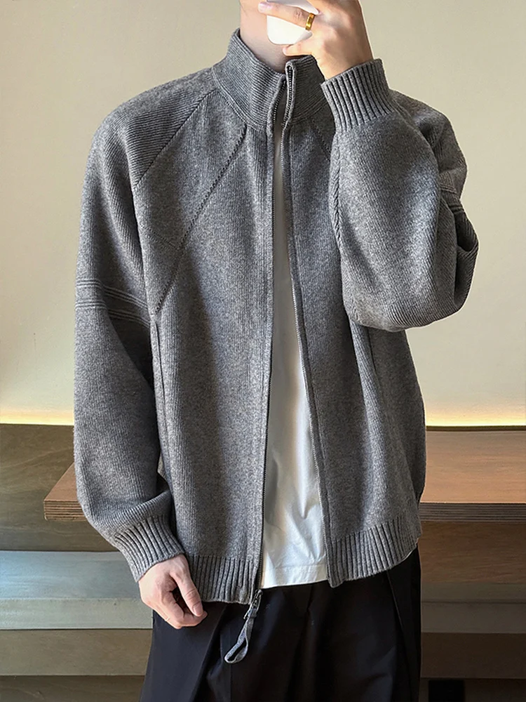 

Loose Fit Knitted Cardigan Sweater Men's Women's Versatile Retro High-End Feeling Autumn Winter American Lazy Sle Outerwear