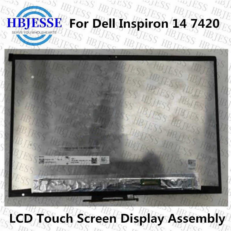 Imagem -01 - Lcd Touch Screen Digitador Substituição Assembly 14 Display Dell Inspiron 14 7000 7420 P161g P161g001 Original