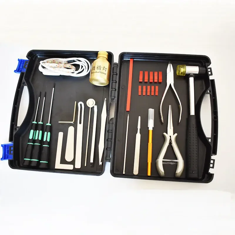 Saxophone Repair Tool Kit, Parts- Pads Changing Set, Hard Case, Fast Ship, 29Pcs