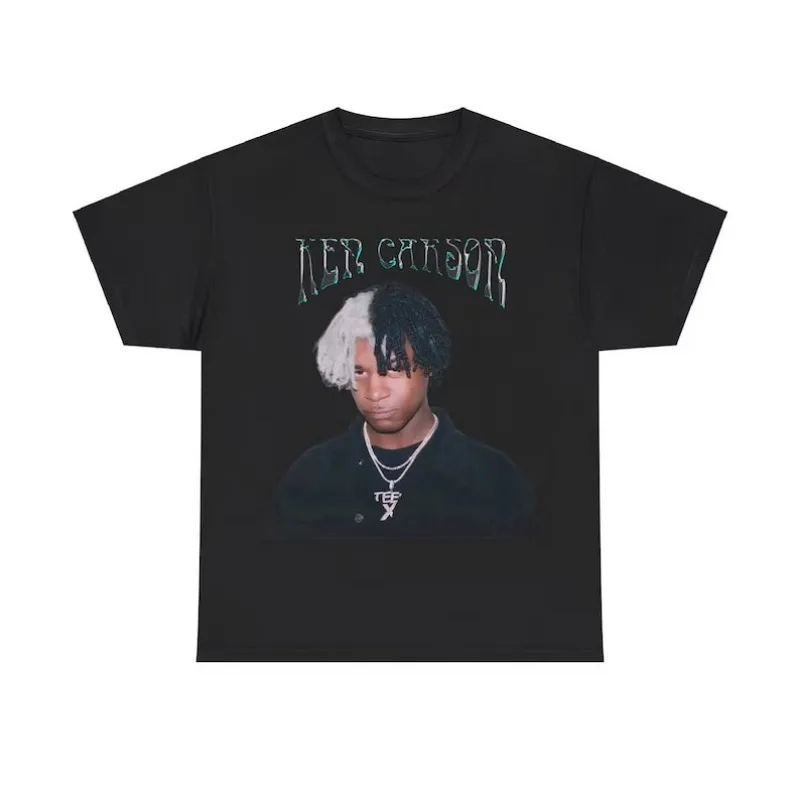 

Футболка Ken Carson Tee Merch, модная повседневная футболка с круглым вырезом и коротким рукавом для мужчин и женщин, уличная одежда, подарок