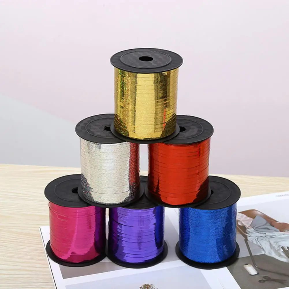 Balloon Ribbon for Decorations Glitter Curly Gift Wrapping Ribbon Shiny Curling Ribbon Rolls for Gift Wrapping for Birthday