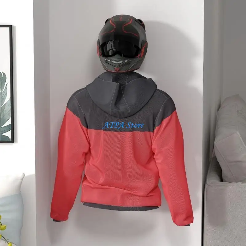 

U13C Helmets Holder Hanger Storage Rack Wall Mounted Hook for Coat Hat Display Stand