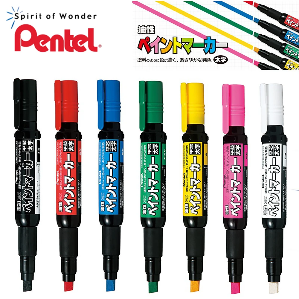 1PC Japan Pentel  MWP30 Permanent Marker Waterproof Quick Drying Markers Thick Head Large Character Advertising Pen Art Supplies