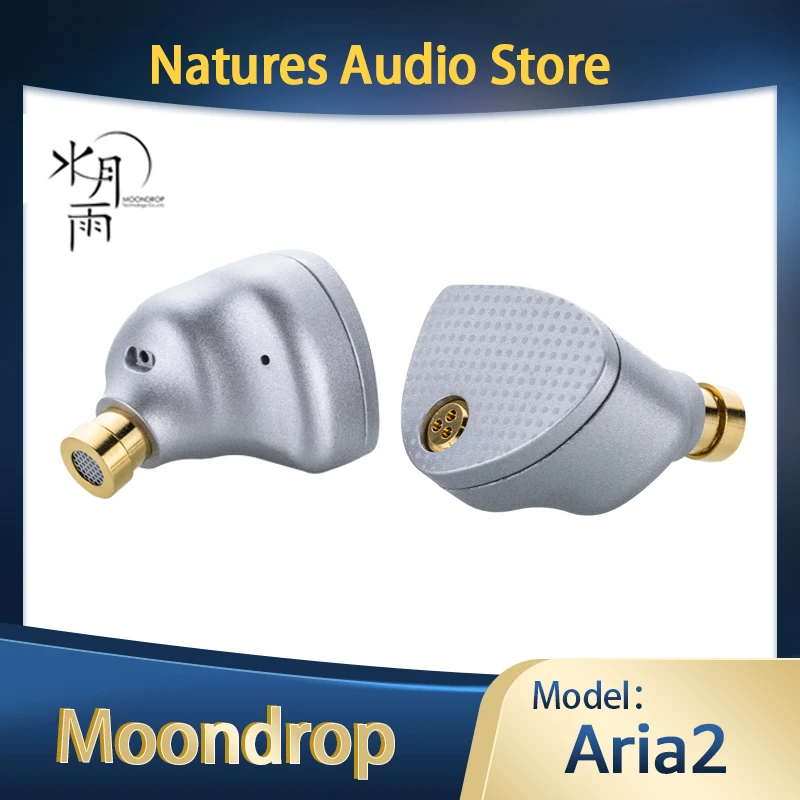 Moondrop Aria2 In-Ear Earphones Aria ii Dynamic IEMs Earbuds Monitor Headphone with Replaceable Cable Removable 3.5/ 4.4 mm Plug