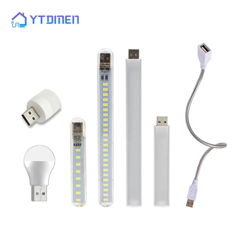 Portable LED Lights USB Night Light Room Decor Mini Table Desk Lamp Small Book Lamps LED Eye Protection Reading Lights