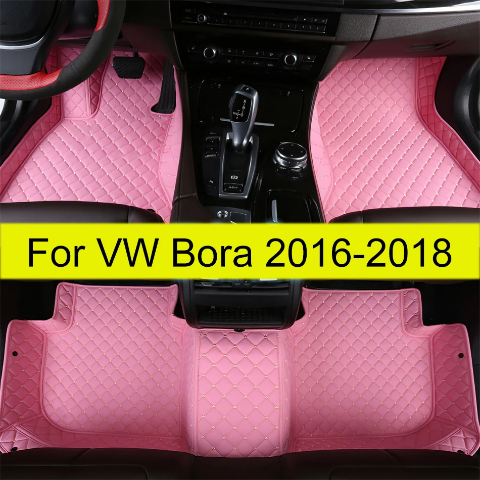 

Car Floor Mats For VW Volkswagen Bora 2016 2017 2018 Custom Auto Foot Pads Automobile Carpet Cover Interior Accessories