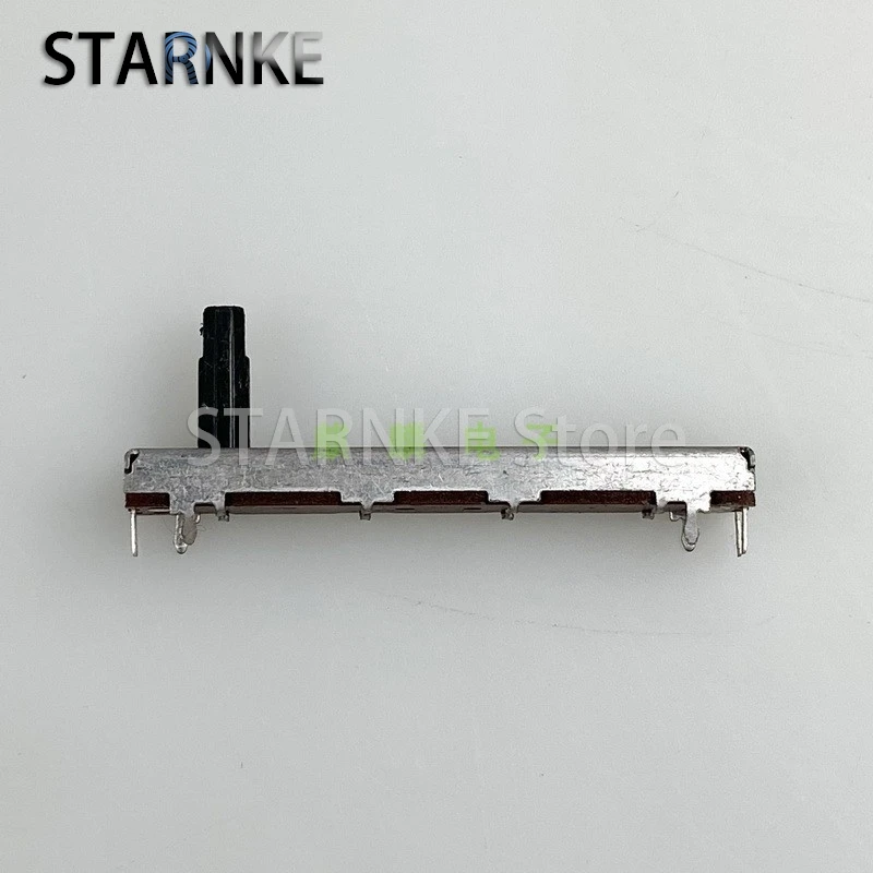 2PCS 60mm 3-Pin Single Straight Slide Potentiometer A50K B50K 45mm Travel Mixer Lighting Audio Fader