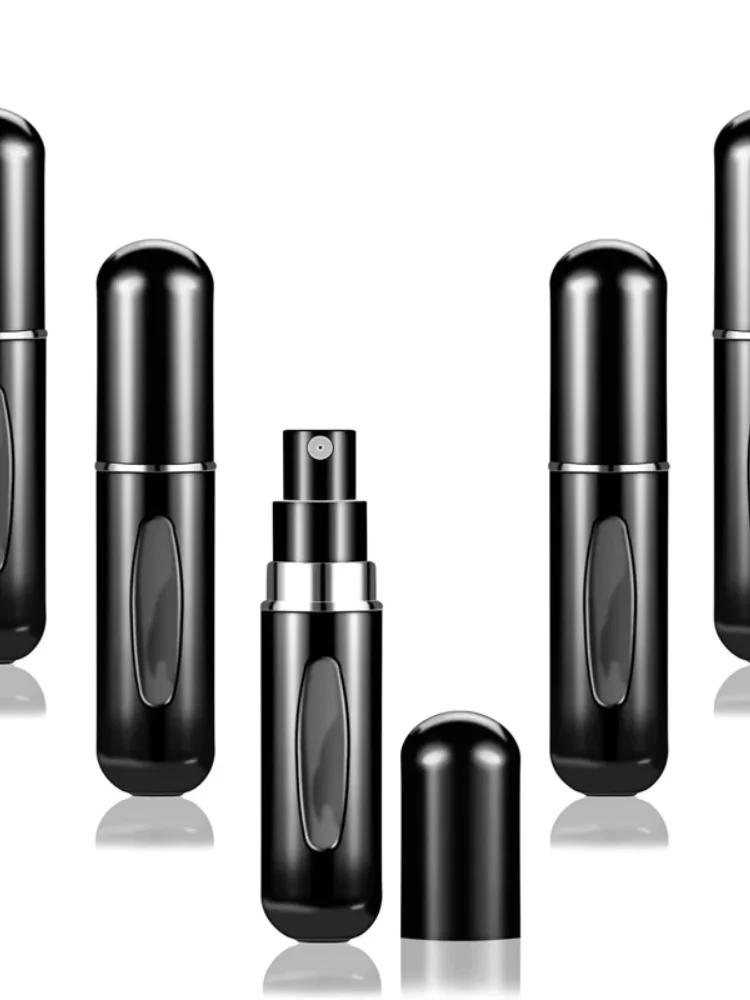 Mini atomiseur de parfum de 5ml, récipient liquide Portable pour cosmétiques, vaporisateur en aluminium de voyage, flacon pulvérisateur vide et rechargeable