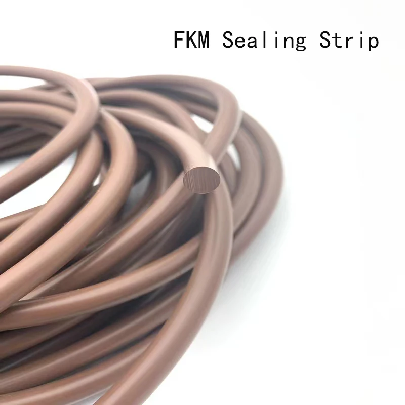 

2/3/5/8/10M Solid Brown Fluorine Rubber Strip O Ring Cord FKM Rubber Seal Gasket Diameter 2,3,4,5,6,7,8,2.5,3.5,4.5,5.3,5.5,5mm