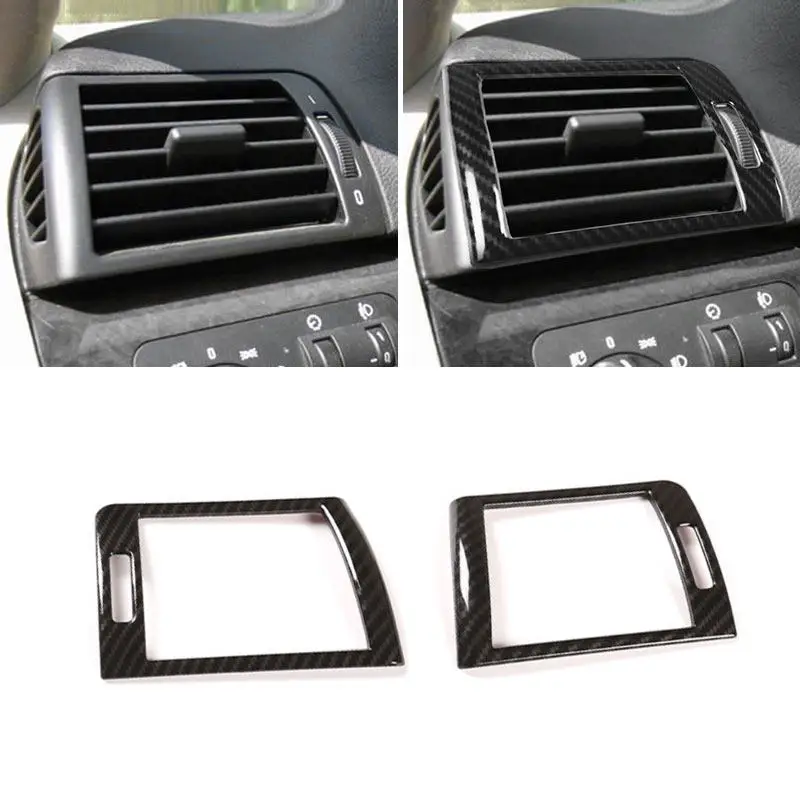 

Carbon Texture Car Air Conditioning Vent Outlet Trim Decoration Stickers For BMW 3 Series E46 1998 - 2001 2002 2003 2004 2005