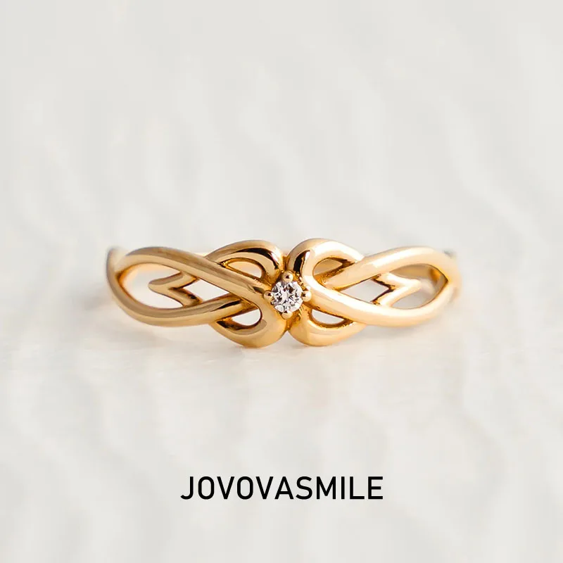 

JOVOVASMILE Moissanite Ring 14k Solid Gold Diamond Engagement Rings 585 Romantic Au 750 Western Jewelry For Women Dropshipping